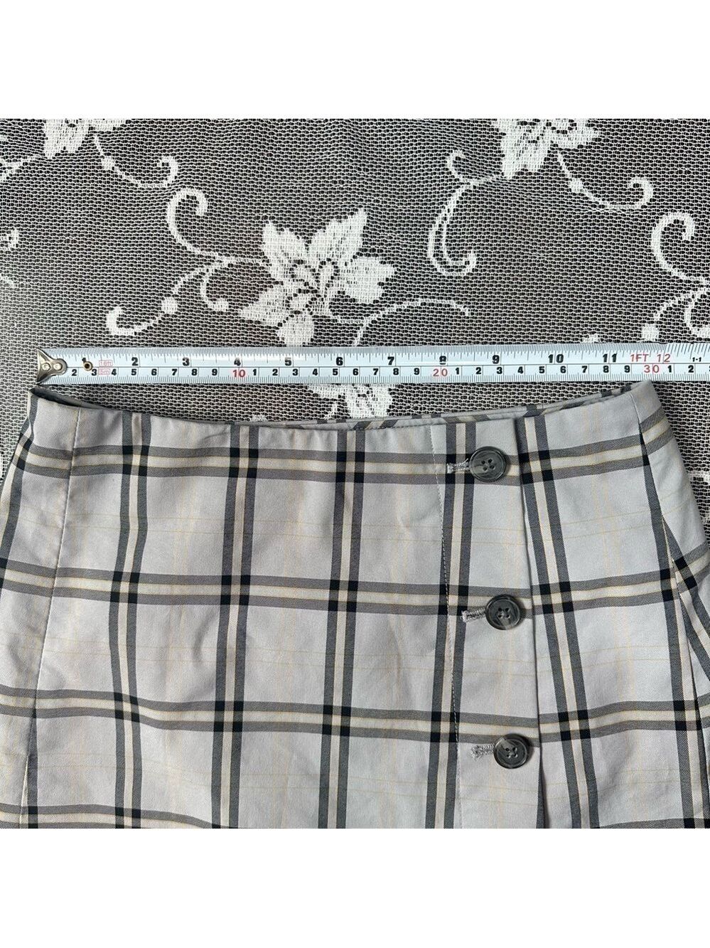 Aritzia Sunday Best Yuri Plaid Mini Skirt Sz 0 - Picture 10 of 11